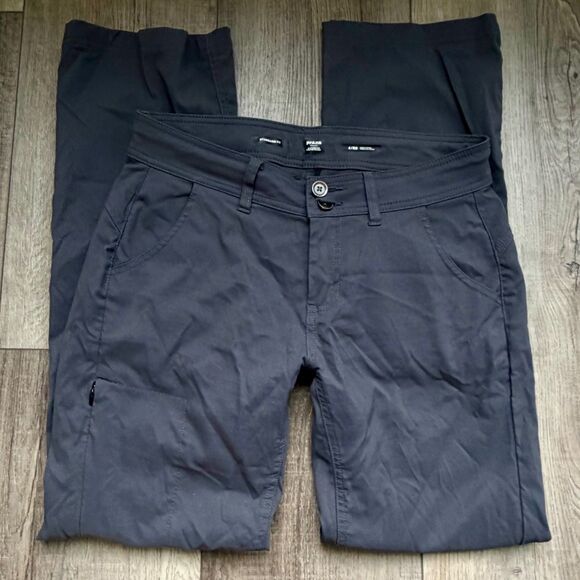 Prana Pants - Prana Womens Hiking Outdoor Pants Gray 6 Reg Articulated Knees